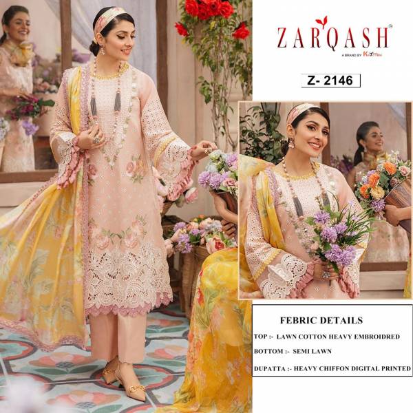 Zarqash Mushq Heavy Embroidery Festive Wear Designer Pakistani Salwar Kameez Collection